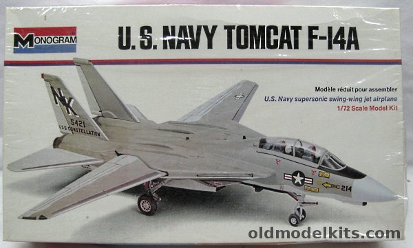 Monogram 1/72 Grumman F-14A Tomcat - VF-83 USS Constellation, 5992 plastic model kit